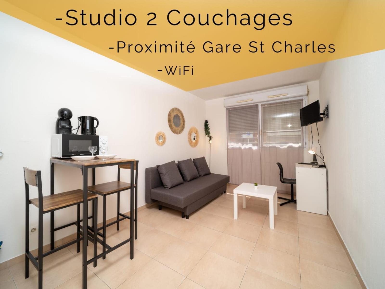 Appartement Tout Equipe A 6 Minutes De La Gare St Charles Marseille Kültér fotó